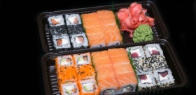 Заказать суши на дом бесплатная доставка жд контейнерами